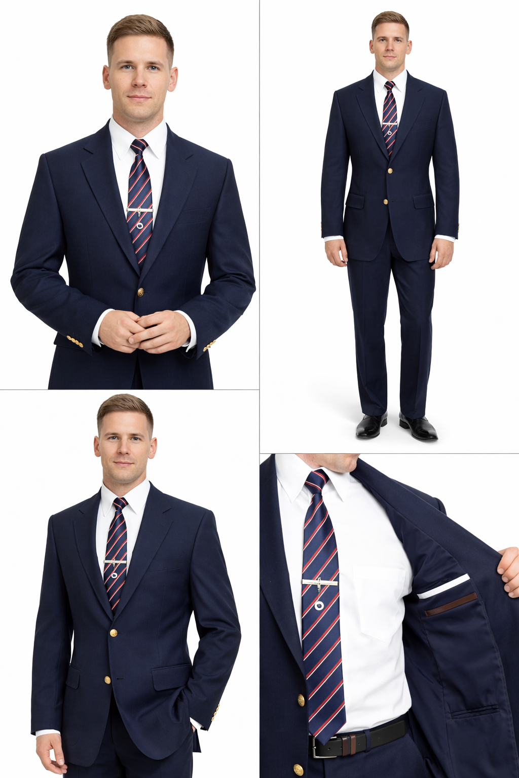 Men's Professional Blazer Jacket – Single Breasted Black & Navy