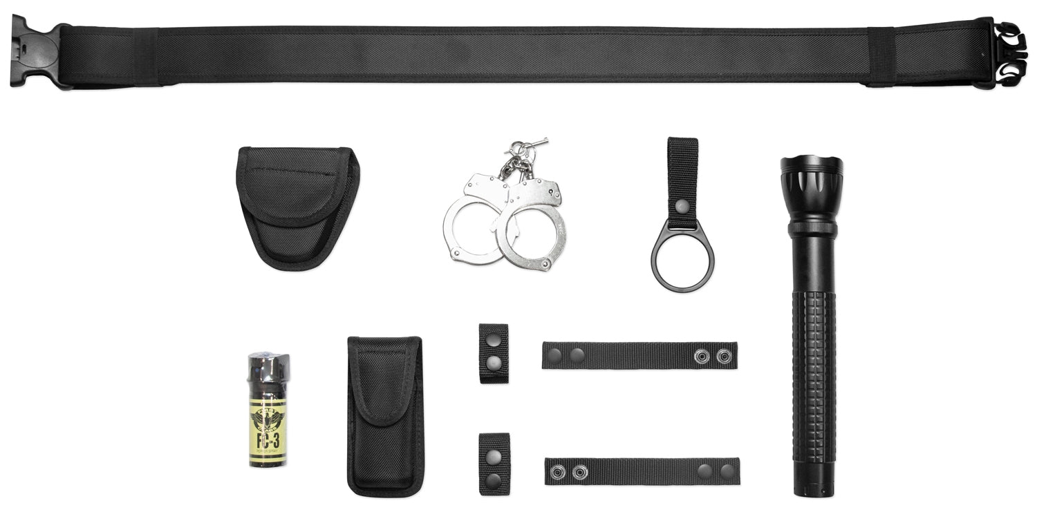 best duty belt rechargeable flashlight Nylon Duty Belt Combo with 3W LED Flashlight – Uniform Warehouse: Security Uniforms, Police Uniforms, & Tactical Gear