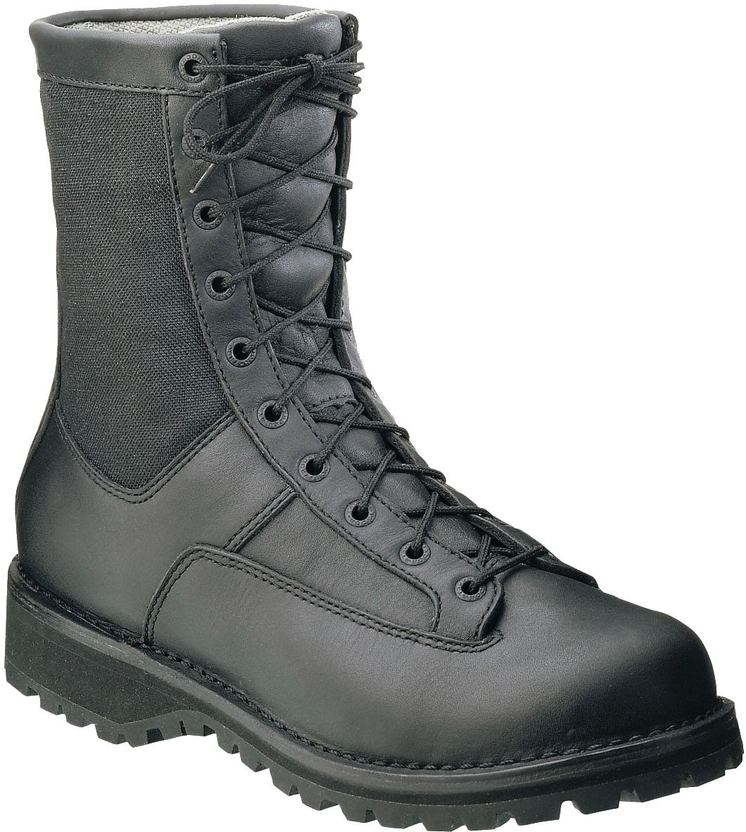 ROCKY Portland Lace-to-Toe Waterproof Duty Boots - Men's Black Public Service Boots 10 Wide