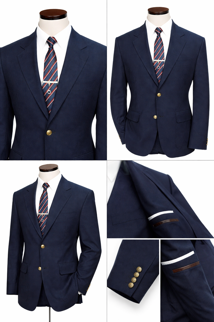 Men's Professional Blazer Jacket – Single Breasted Black & Navy