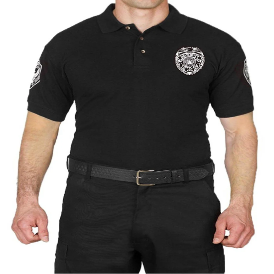[CUSTOMIZED] First Class Security Badge Polo Shirt