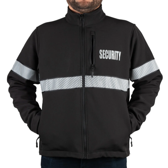 [CUSTOMIZED] Ryno Gear Security Soft Shell Jacket with Reflective Stripes