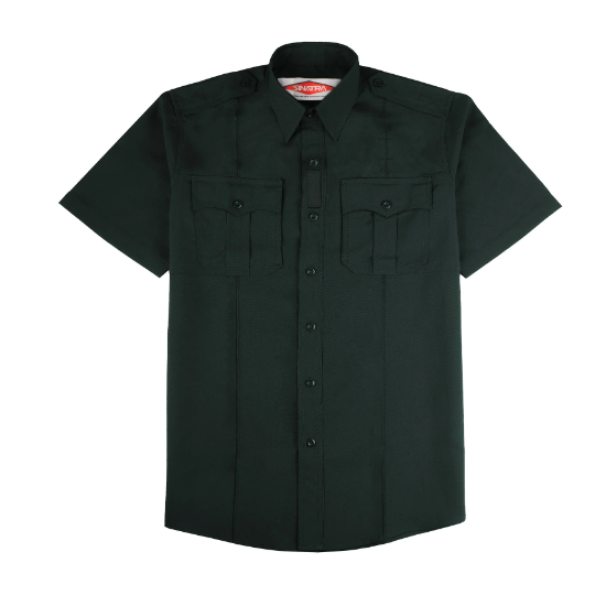 [CUSTOMIZED] Poly Wool 4 Pocket Hidden Zipper Uniform Shirt - Short Sleeve