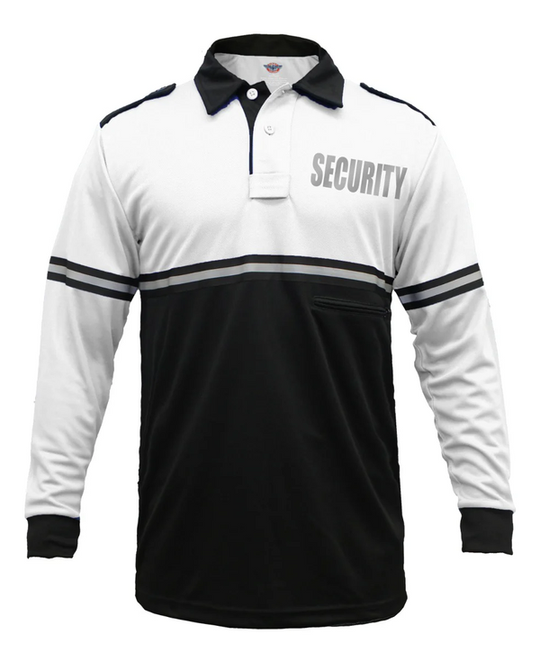 [CUSTOMIZED] First Class Two Tone Reflective Security Long Sleeve Bike Patrol Shirt