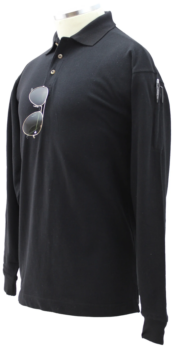 [CUSTOMIZED] Plain Polycotton Tactical Long Sleeve Polo Shirt