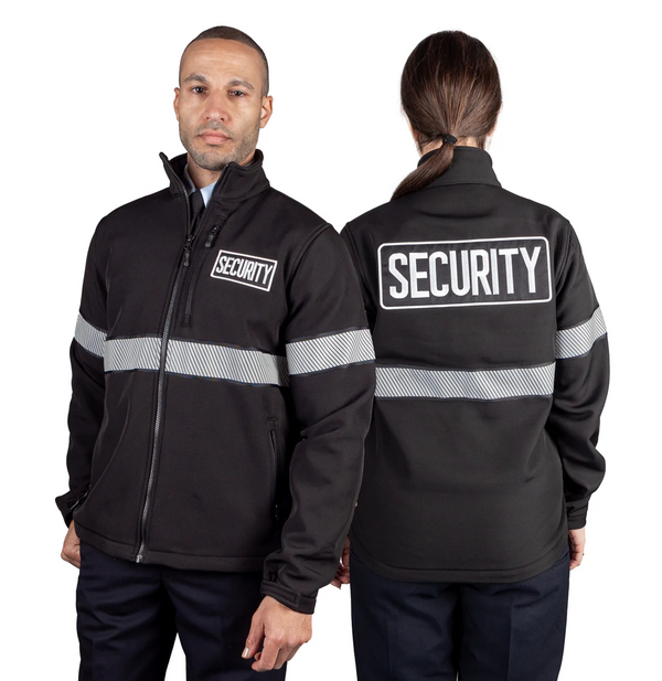 [CUSTOMIZED] Ryno Gear Reflective Security Soft Shell Jacket with Stripes