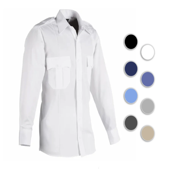 [CUSTOMIZED] Poly Cotton Long Sleeve Uniform Shirt SALE