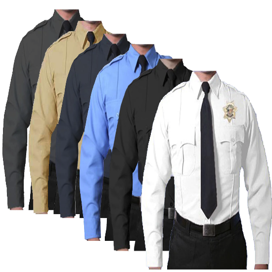 [CUSTOMIZED] First Class 100% Polyester Long Sleeve Uniform Shirt