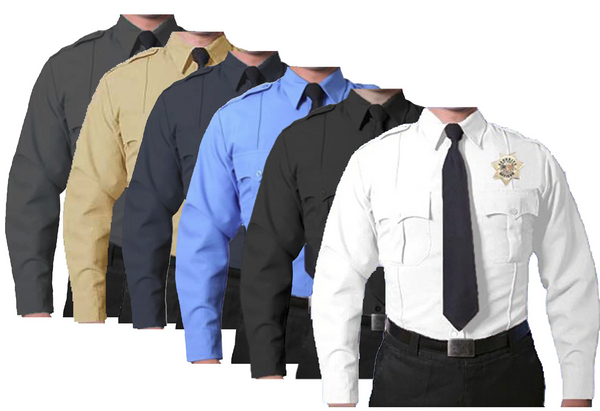 [CUSTOMIZED] First Class 100% Polyester Long Sleeve Uniform Shirt