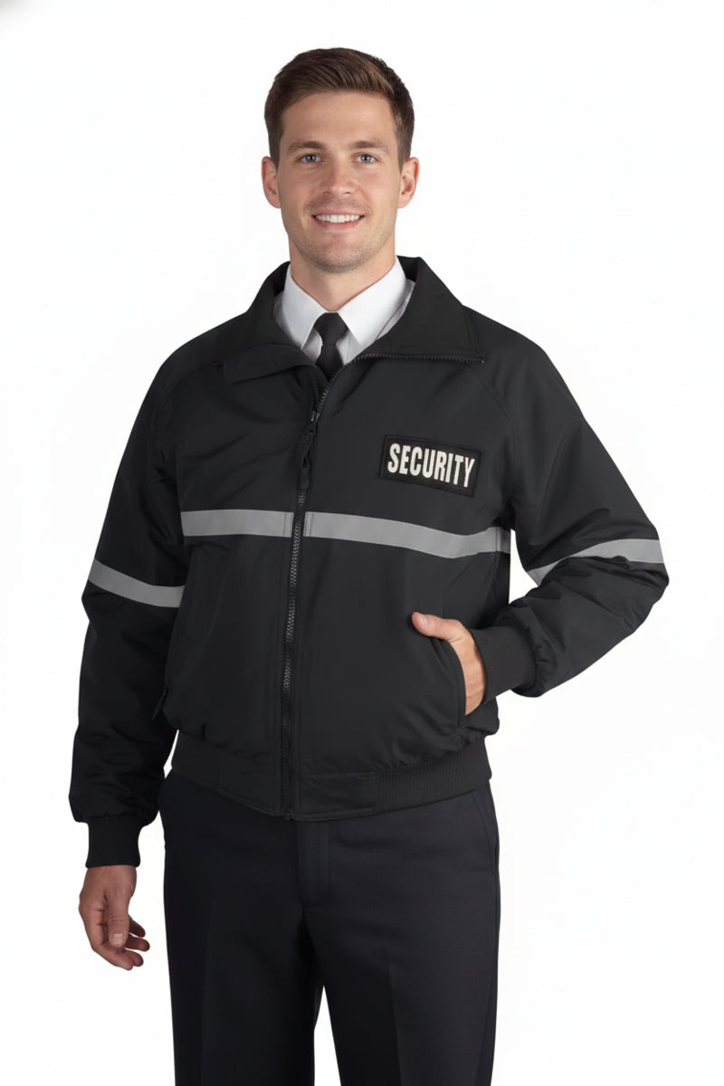 Code Inspector Jacket Men's Three Season Reflective Security ID Jacket with Reflective Tapin ...
