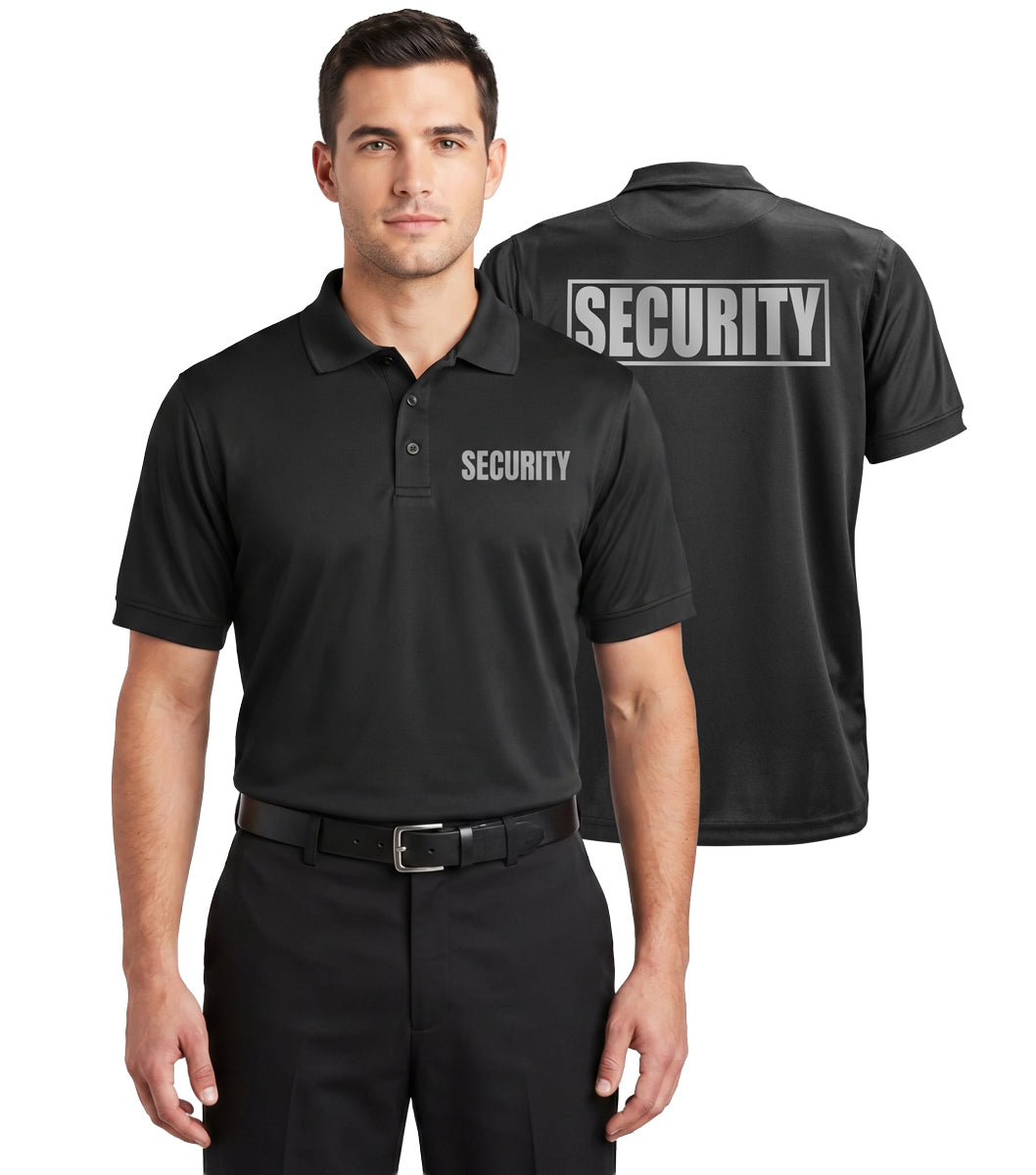 First Class Tactical Performance Reflective Security Polo Shirt ...