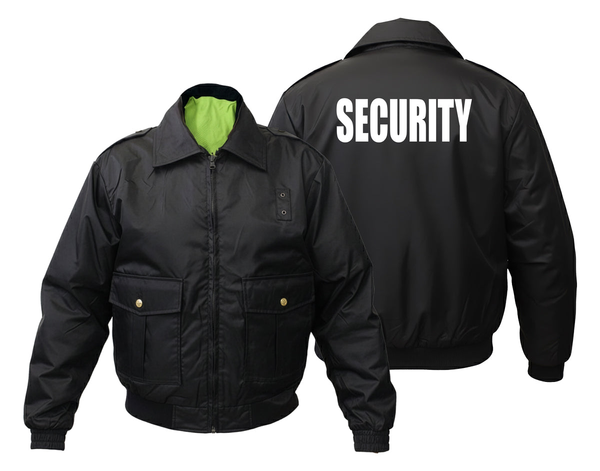 Code Enforcement Jacket First Class High Visibility Water Resistant Reversible Security Jacket ...