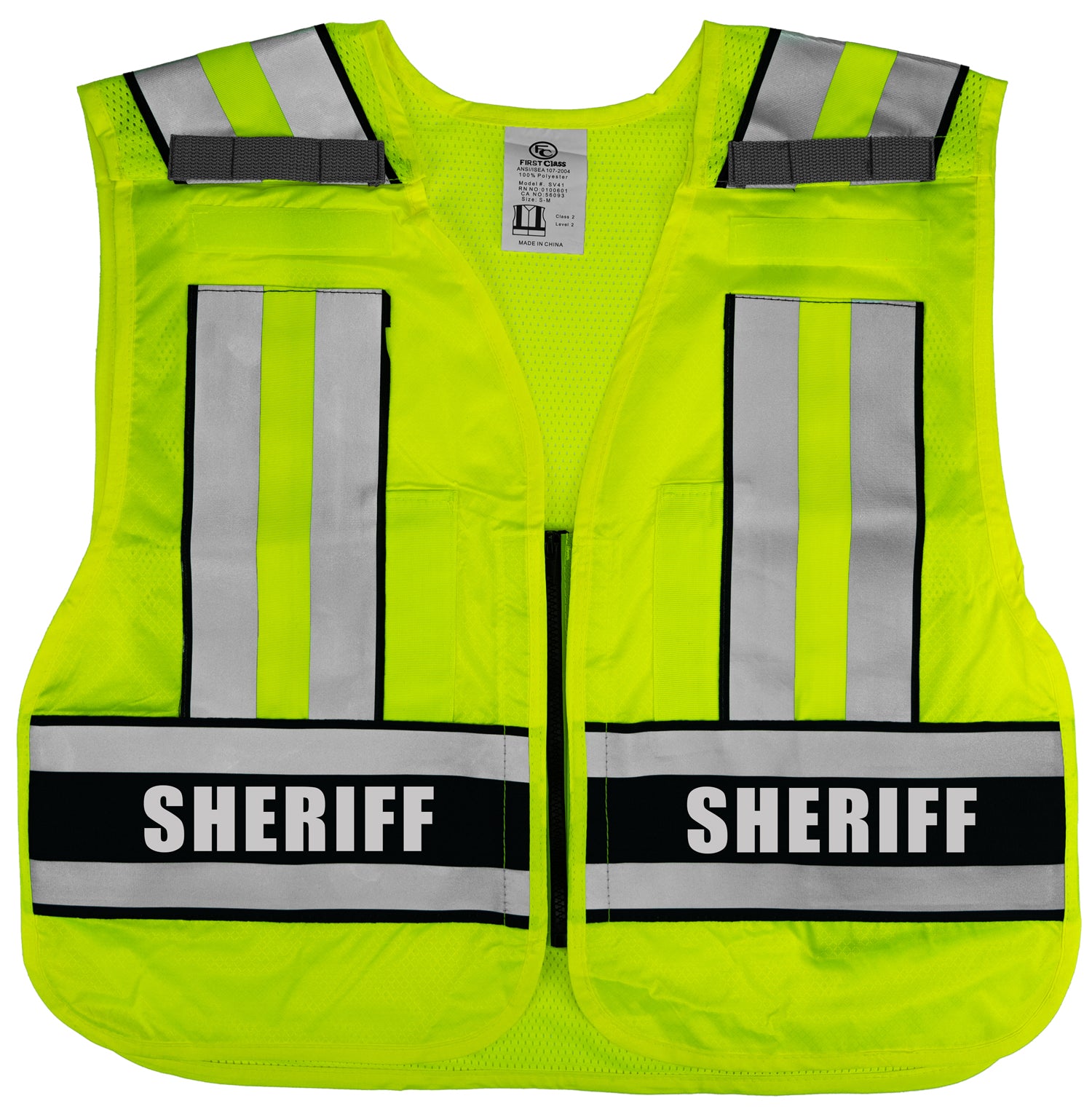 Public Safety Reflective Sheriff Vest – Uniform Warehouse: Security ...