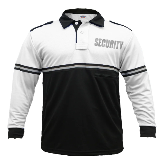 [CUSTOMIZED] First Class Two Tone Reflective Security Long Sleeve Bike Patrol Shirt