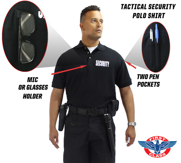 [CUSTOMIZED] First Class Tactical Security Polo Shirts
