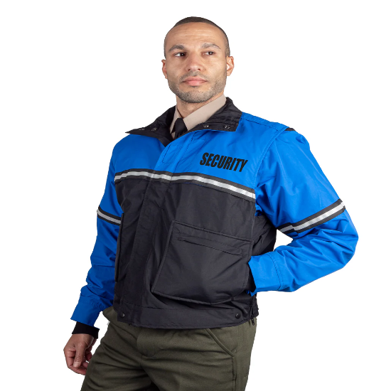 [CUSTOMIZED] Water Proof Zip-Off Sleeve Bike Patrol Jacket with Removable Liner (Se