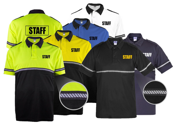 [CUSTOMIZED] First Class Two Tone Staff Bike Patrol Shirt with Zipper Pocket and Ha