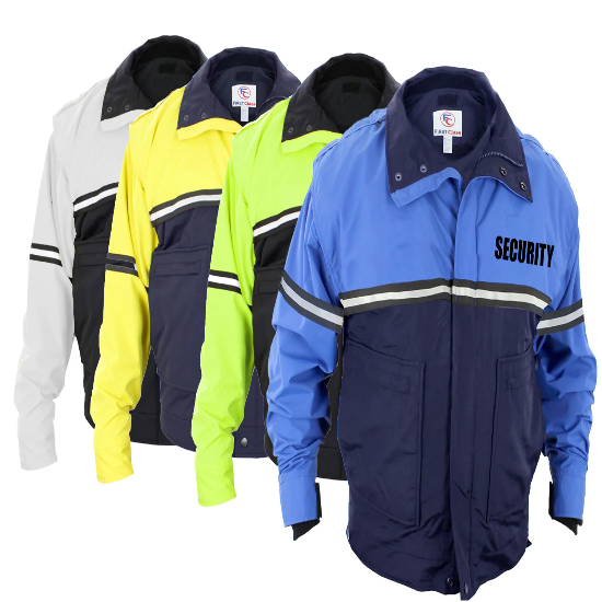 [CUSTOMIZED] Water Proof Zip-Off Sleeve Bike Patrol Jacket with Removable Liner (Se