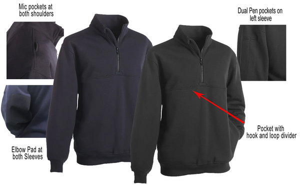 [CUSTOMIZED] First Class Fleece Job Shirt with Zipper POLYESTER