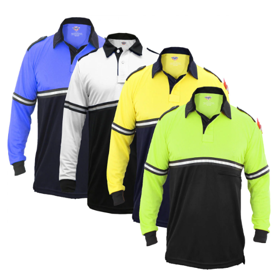[CUSTOMIZED] First Class Two Tone Long Sleeve Bike Patrol Shirt with Zipper Pocket