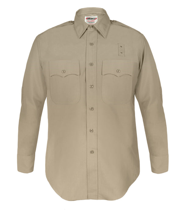 Class A Heavy Duty CHP (California Highway Patrol) Long Sleeve Shirts (Poly/Wool) - Men's (436N) (Tan)