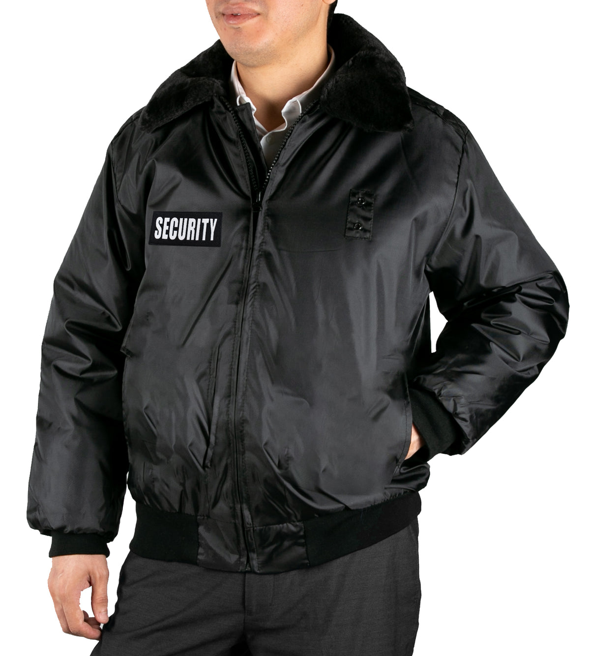 Security Bomber Jacket with Reflective Identifier – Uniform 