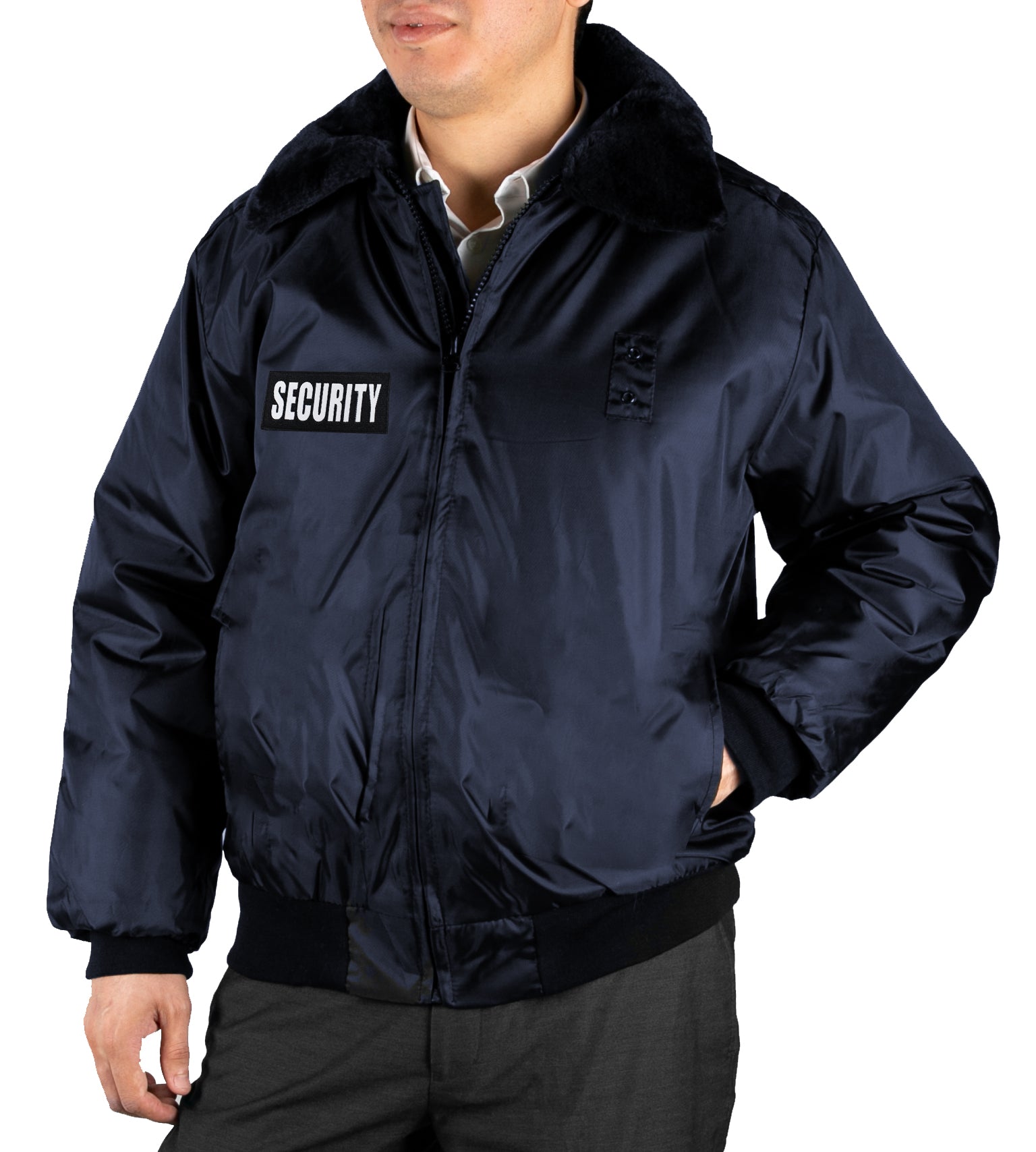 Security Bomber Jacket with Reflective Identifier – Uniform
