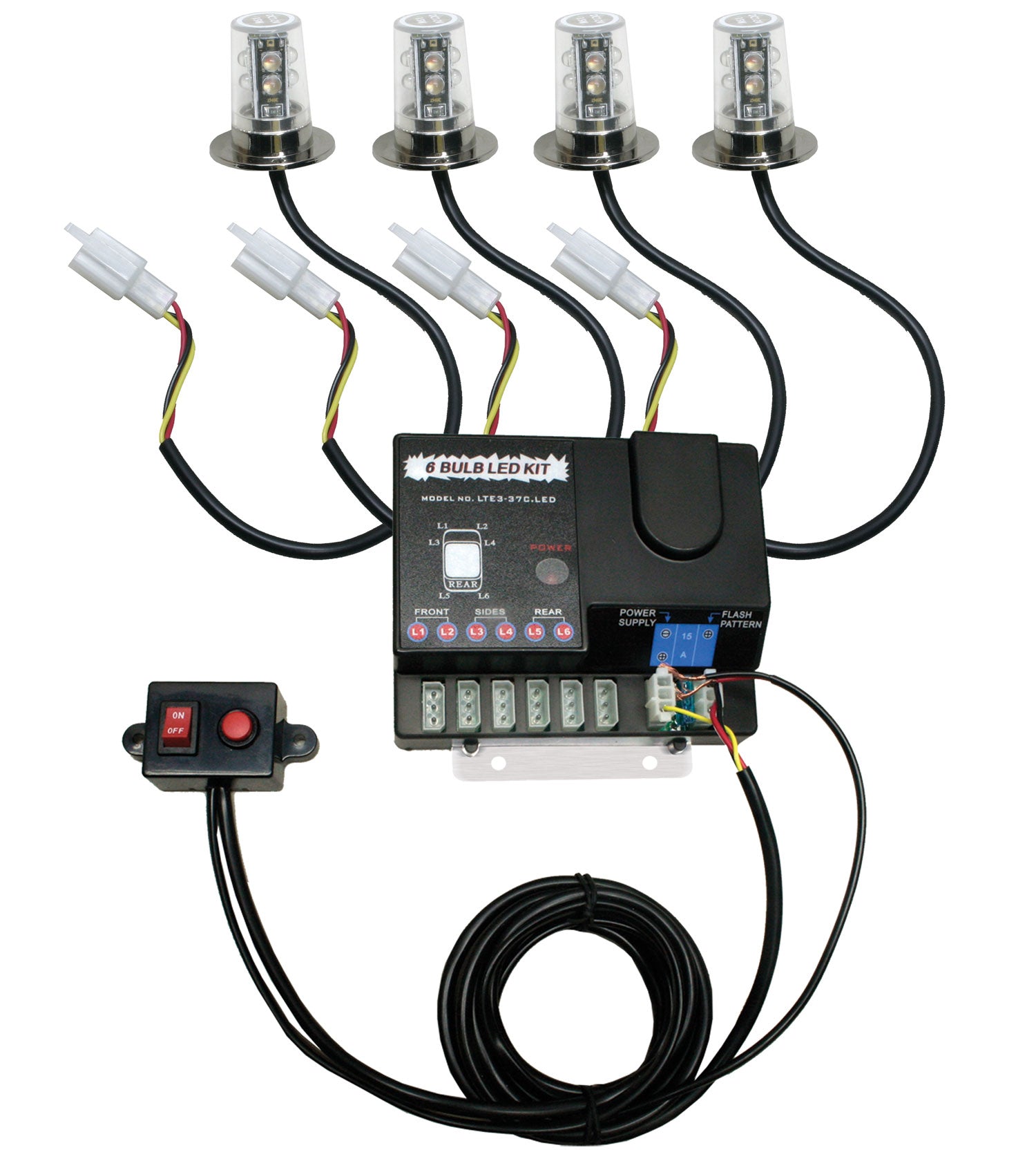 Advanced Led Parts Advanced Hideaway Generation 3 LED Lights (60 Watt 4 LED Set) – Uniform ...