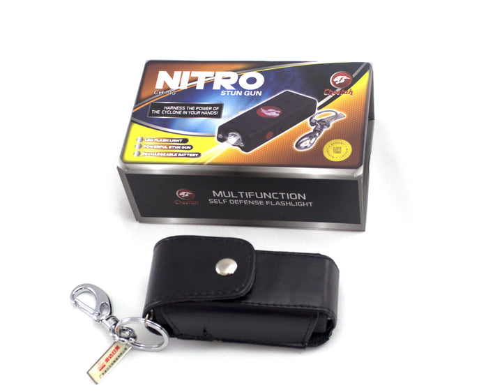 cheetah punisher stun gun baton with led flashlight rechargeable Cheetah Nitro 2.5 Million Volt Stun Gun Keychain Black – Uniform Warehouse: Security Uniforms, Police Uniforms, & Tactical Gear
