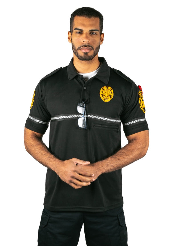 police dress shirt Liberty Uniform S/S, Male's Police Shirt (Two-Tone Grey) | Size: Medium