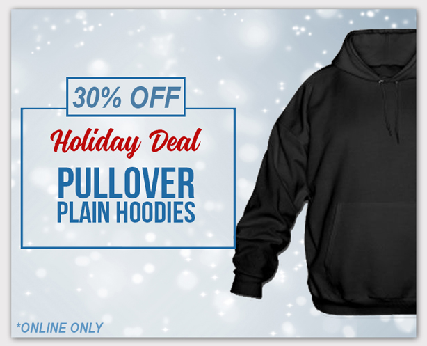 Holiday Gift Guide - 30% Off Pullover Hoodies