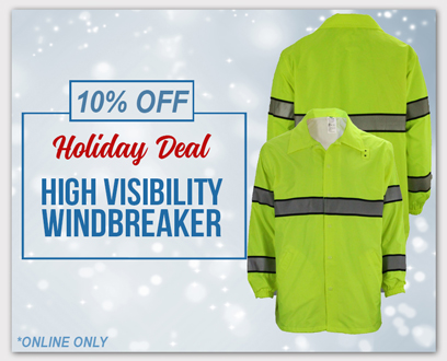 Holiday Gift Guide - 10% Off High Visibility Windbreakers